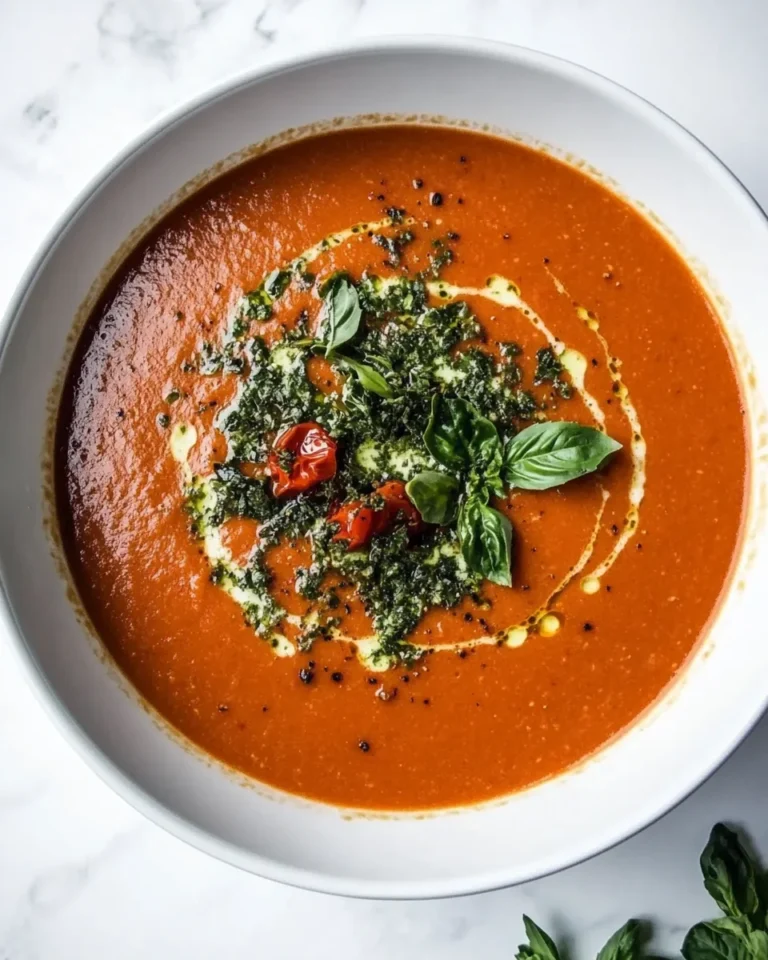 Roasted Tomato and Red Pepper Soup Recipe Made From Scratch
