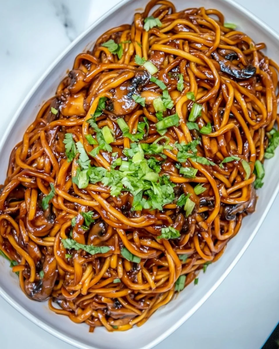 Savory Mushroom Noodles With a Delicious Sauce - additional image