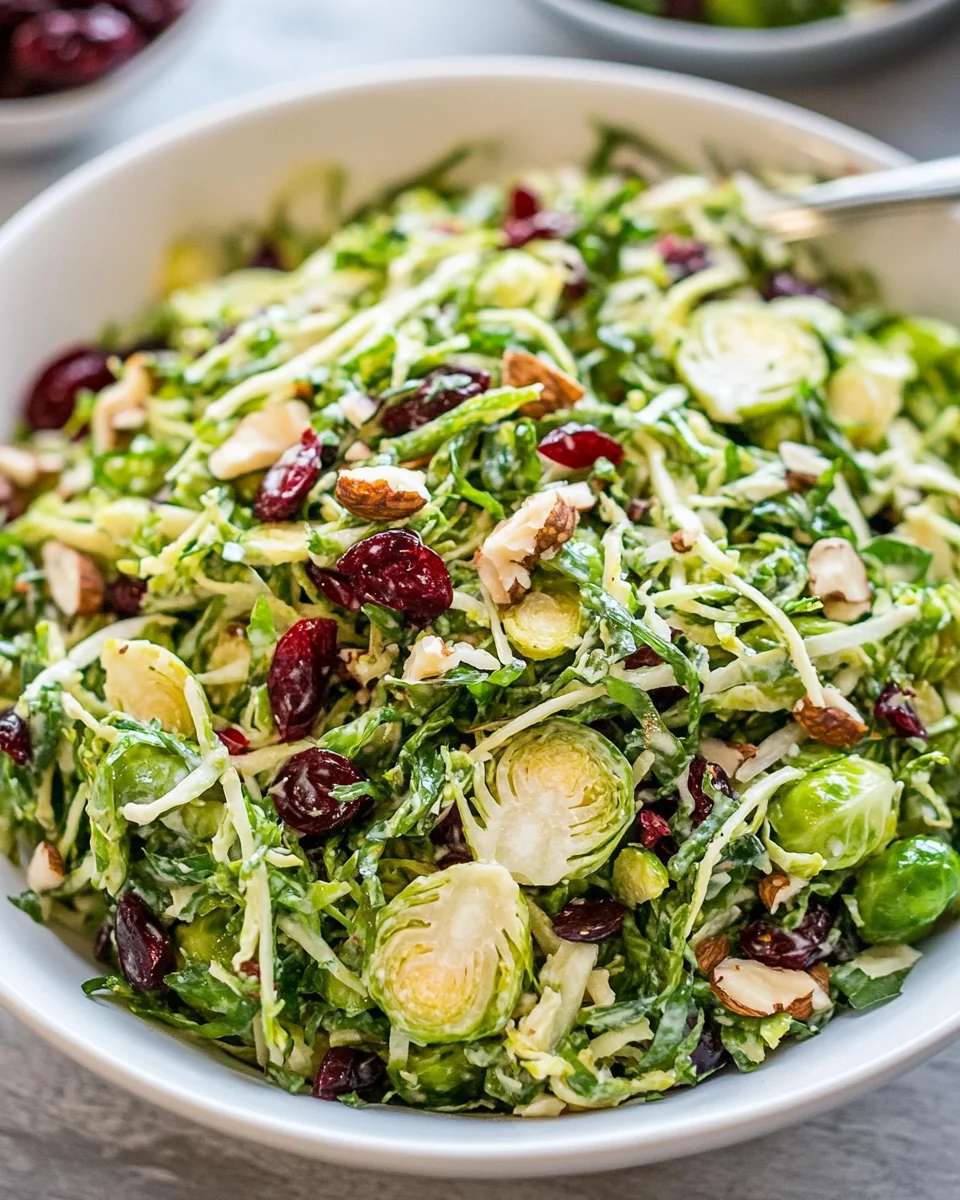Fresh Shaved Brussels Sprout Salad - additional image