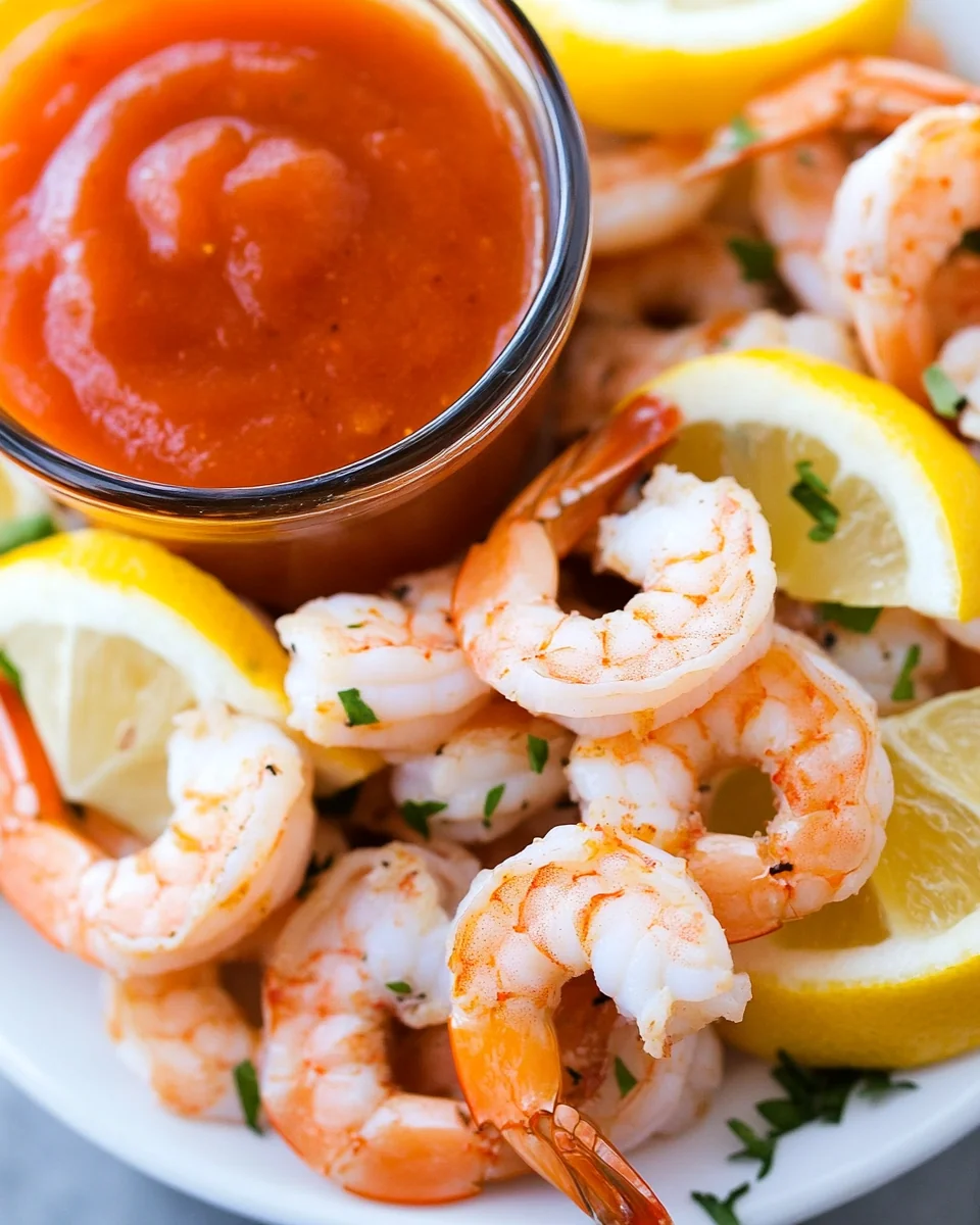 Simple Shrimp Cocktail With Delicious Dipping Sauce - additional image