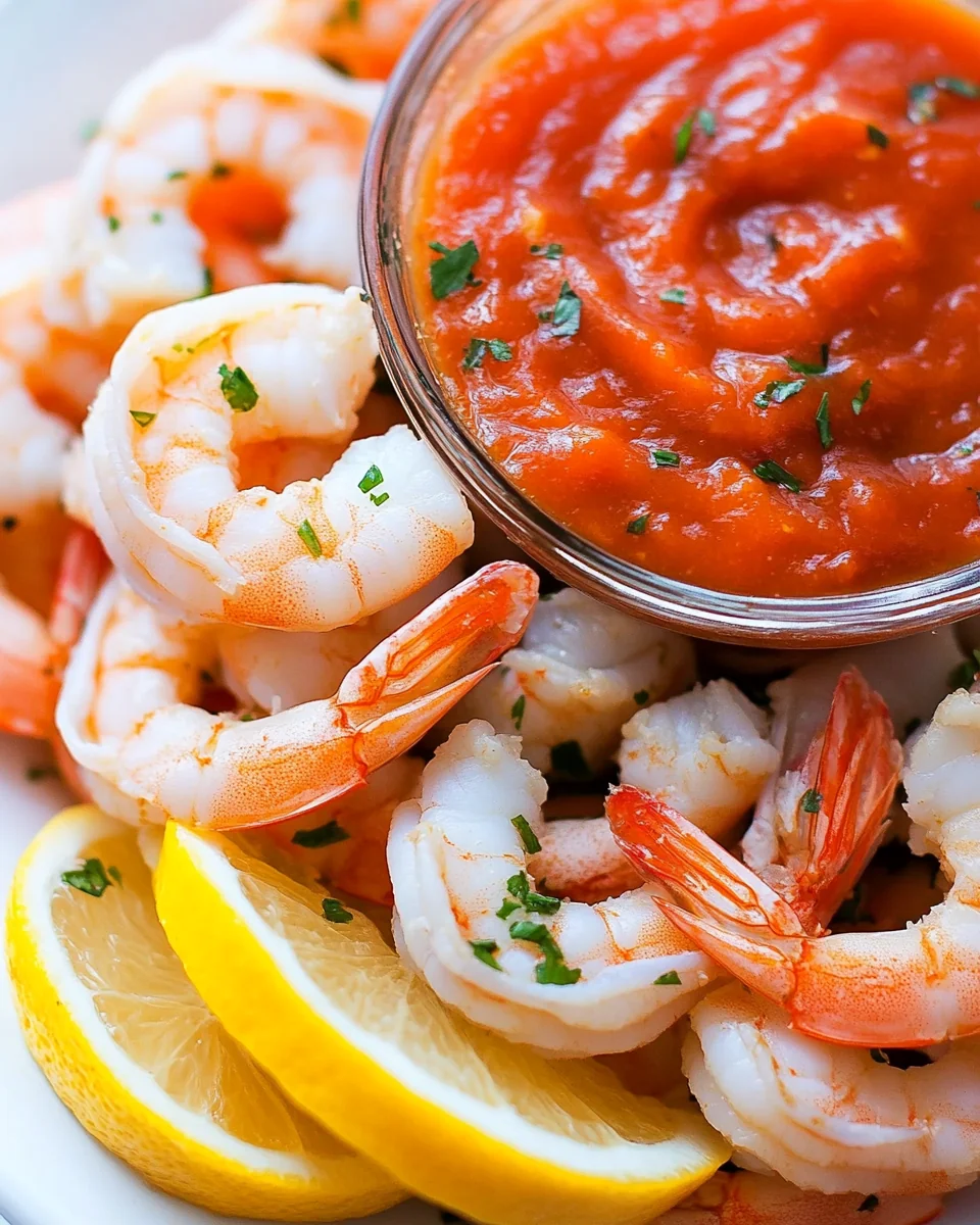 Simple Shrimp Cocktail With Delicious Dipping Sauce - additional image