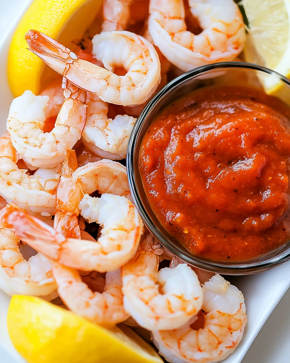 Simple Shrimp Cocktail With Delicious Dipping Sauce - additional image
