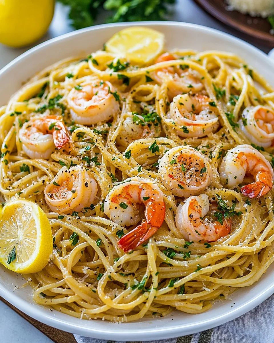 Delicious Shrimp Scampi Pasta Made From Scratch - additional image
