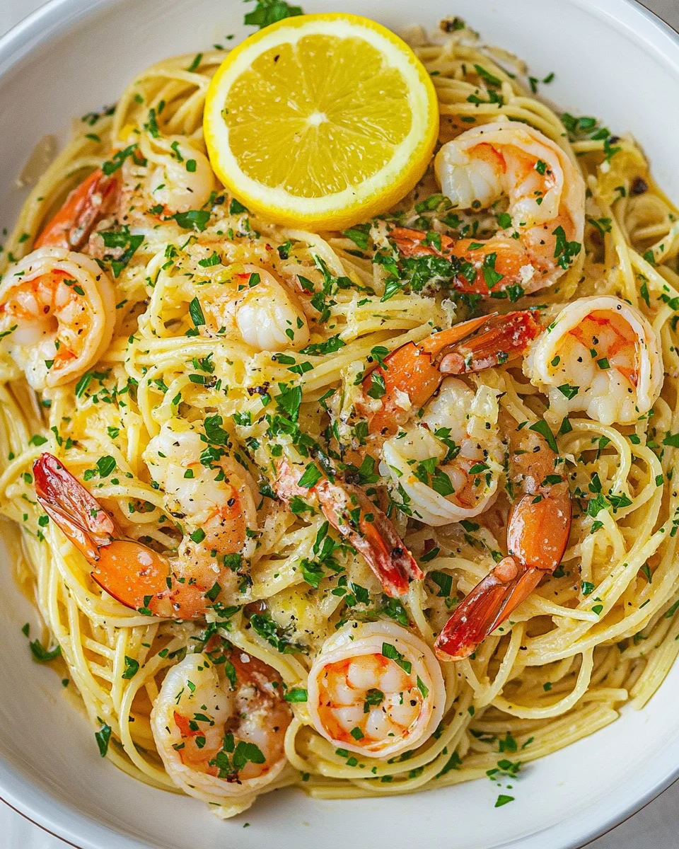 Delicious Shrimp Scampi Pasta Made From Scratch - additional image