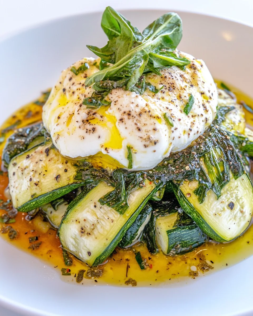 Slow Cooker Courgettes With Creamy Burrata