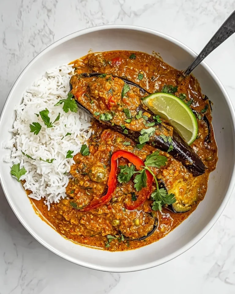 Simple Smoky Aubergine Curry