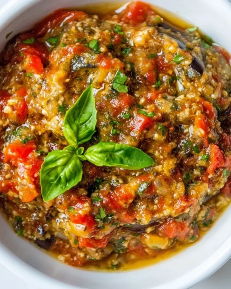 Smoky Aubergine and Red Pepper Dip Recipe