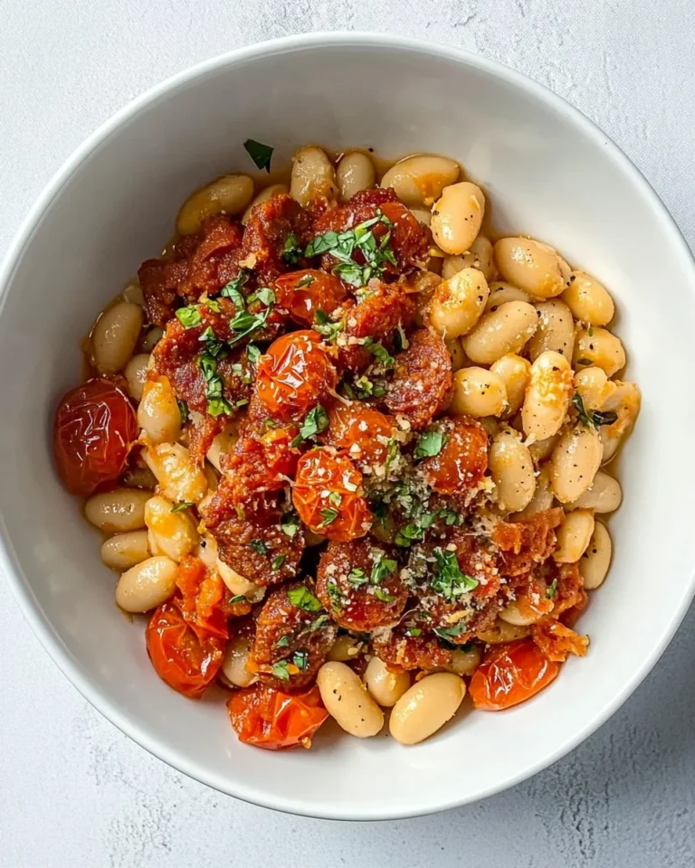 Smoky Chorizo and Tomato Beans in One-Pot Comfort Meal