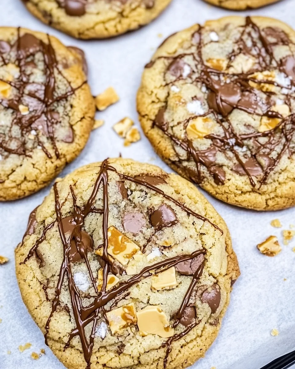 Decadent Snickers Chocolate Chip Cookies Made From Scratch - additional image