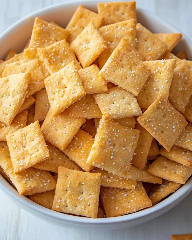 Homemade Sourdough Cheese Crackers for a Cozy Snack