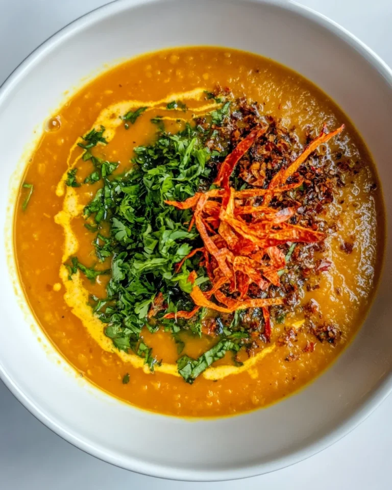 Simple Spiced Red Lentil Soup