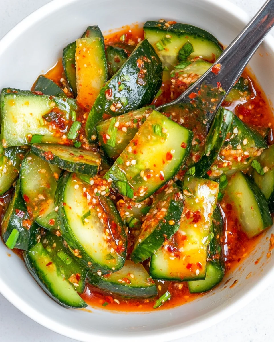 Spicy Fresh Cucumber Salad