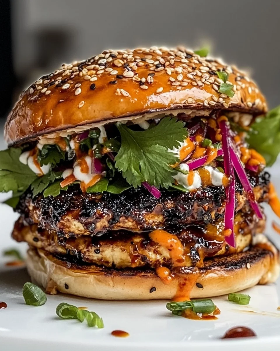Spicy Homemade Teriyaki Tofu Burger - additional image