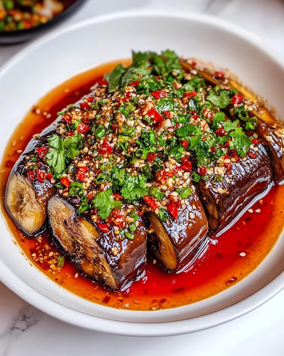 Steamed Aubergine with Flavorful Sichuan Chilli Oil - additional image