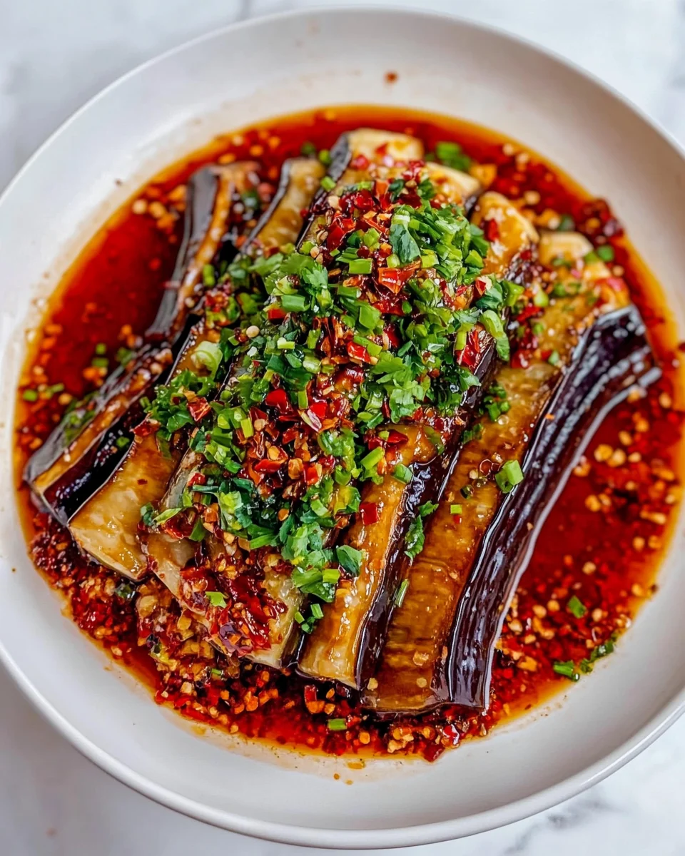 Steamed Aubergine with Flavorful Sichuan Chilli Oil - additional image