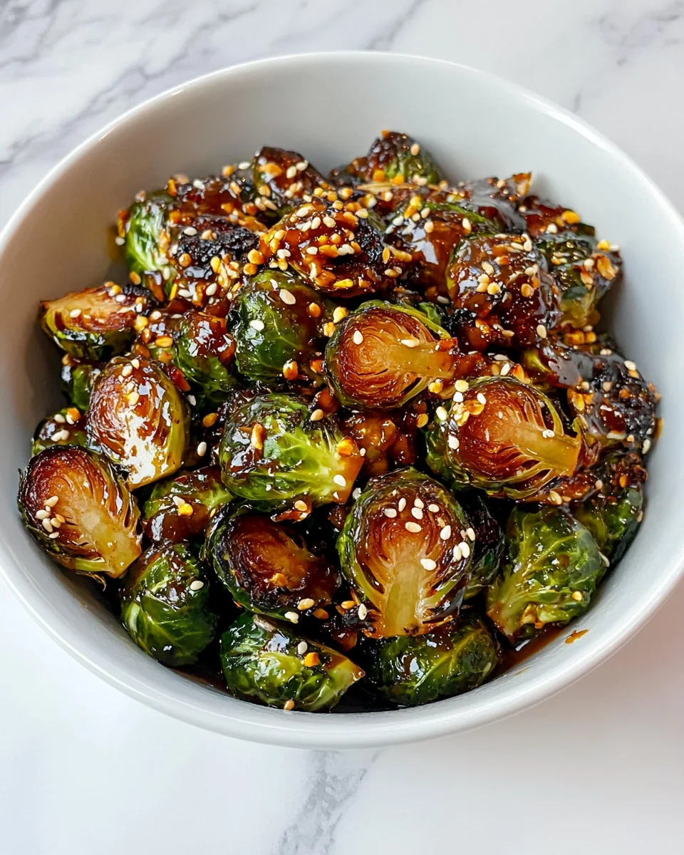 Sweet and Savory Sticky Brussels Sprouts Stir Fry - additional image