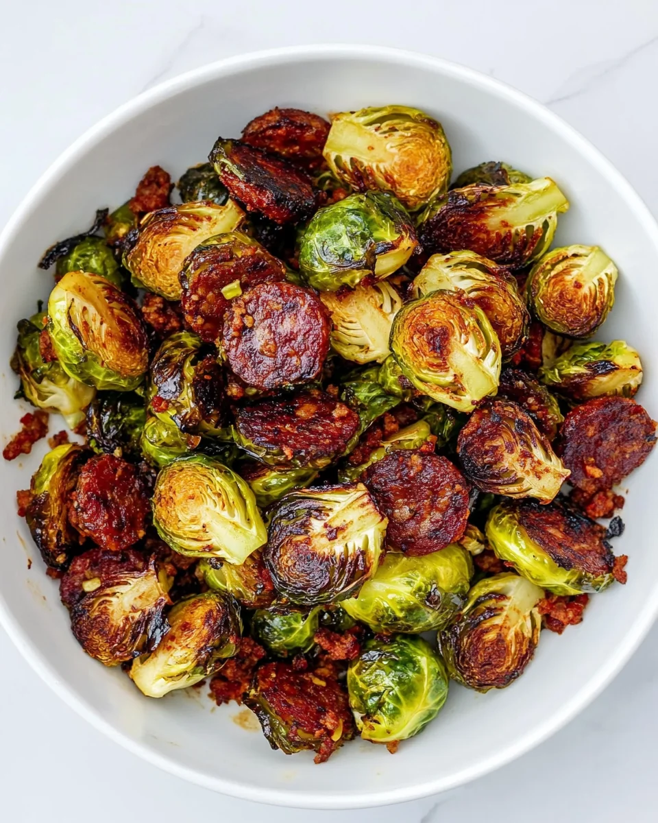 Savory Sticky Chorizo Brussels Sprouts - additional image