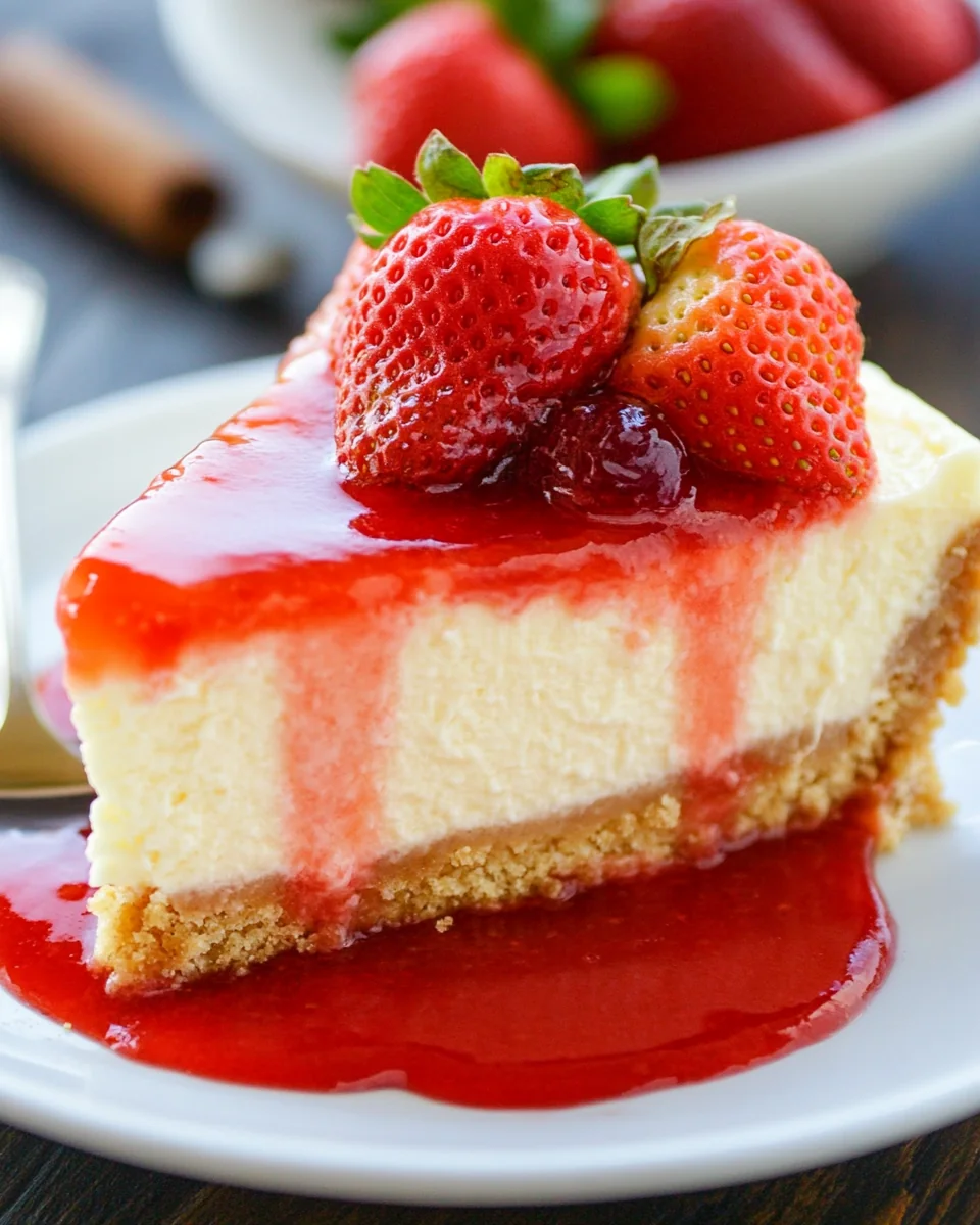 Delicious Homemade Strawberry Cheesecake Recipe - additional image