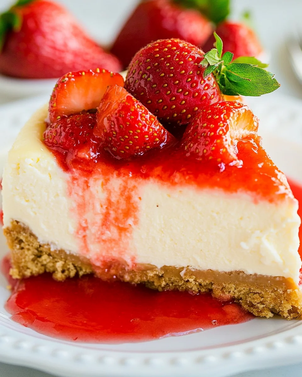 Delicious Homemade Strawberry Cheesecake Recipe - additional image