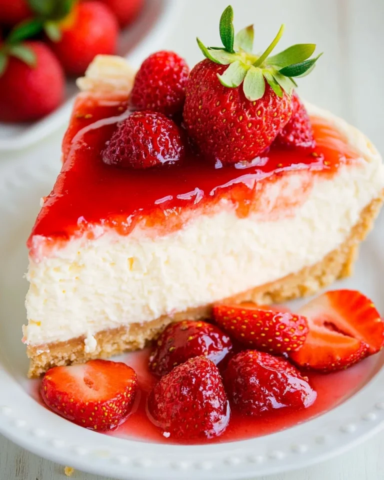 Delicious Homemade Strawberry Cheesecake Recipe