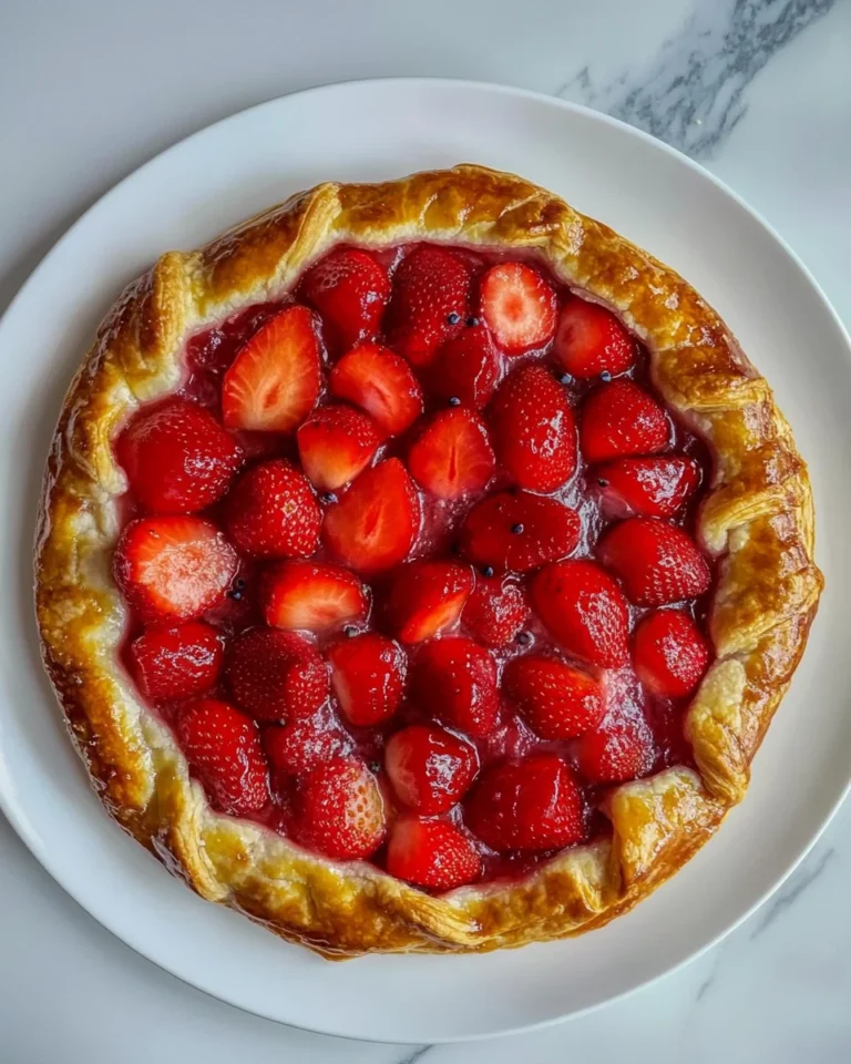 Simple Strawberry Galette With Elderflower