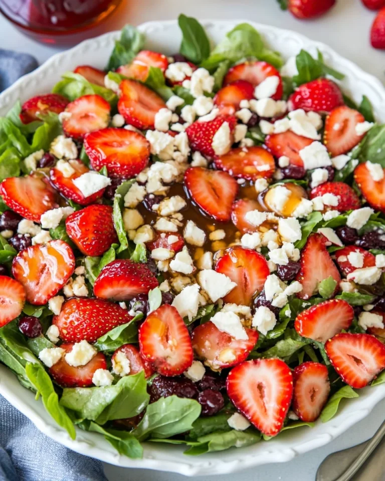 Fresh Strawberry Salad With Honey Vinaigrette