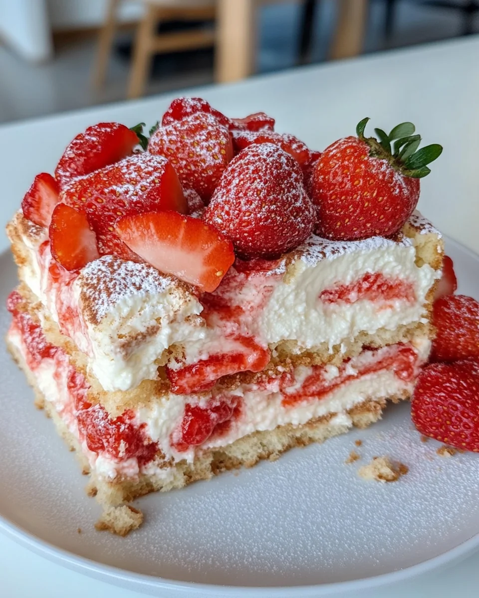 Homemade Strawberry Tiramisu With Fresh Flavors - additional image