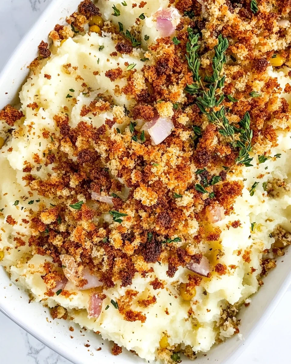 Savory Stuffing Topped Mashed Potatoes - additional image