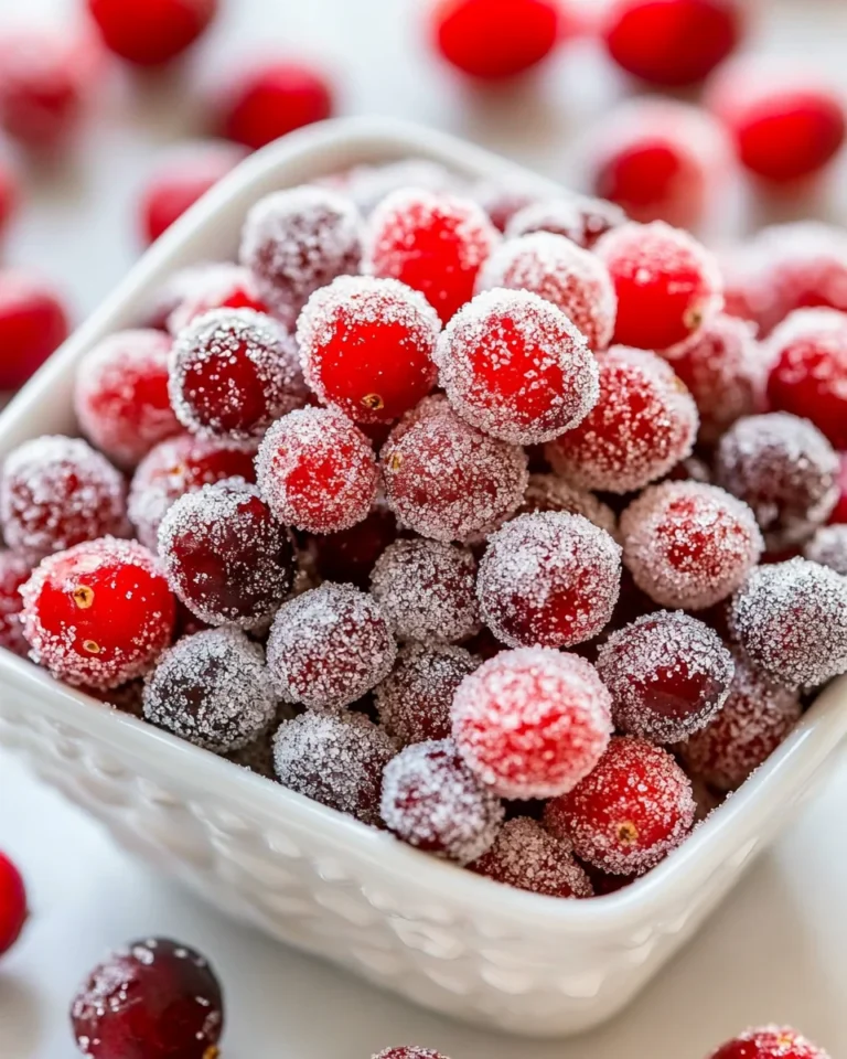 Simple Sugared Cranberries Recipe
