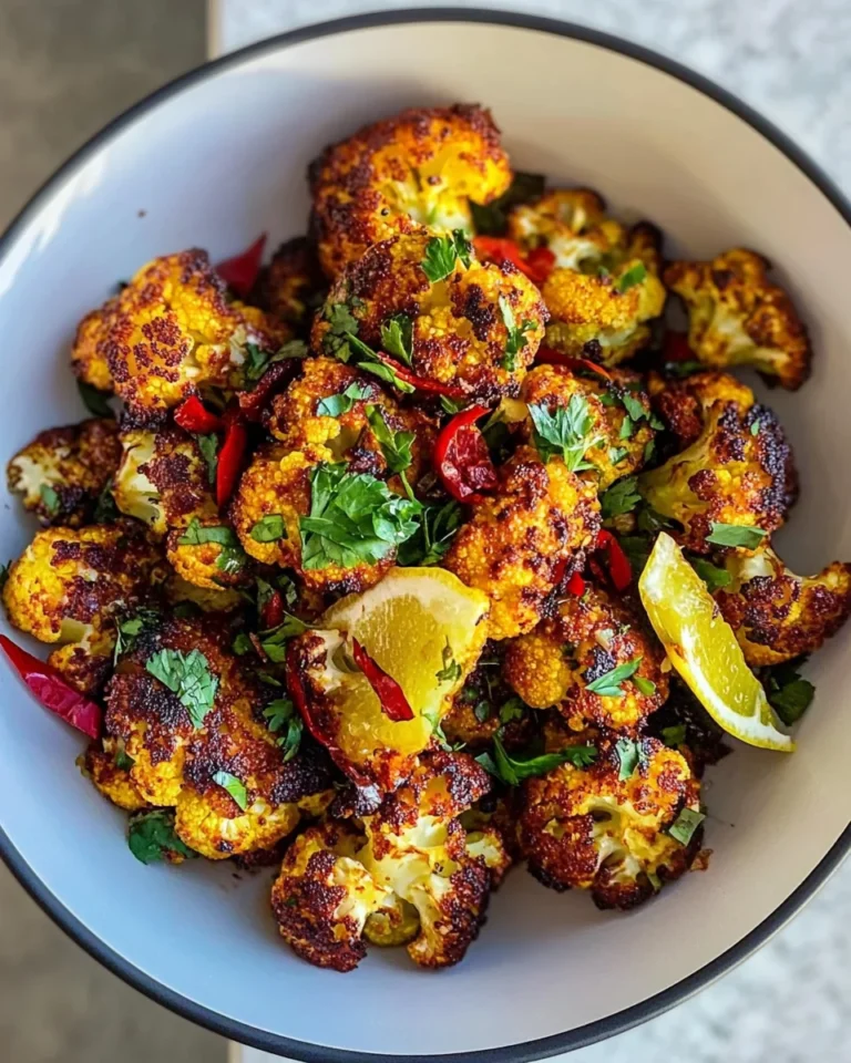 Sweet and Savory Cumin Roasted Cauliflower