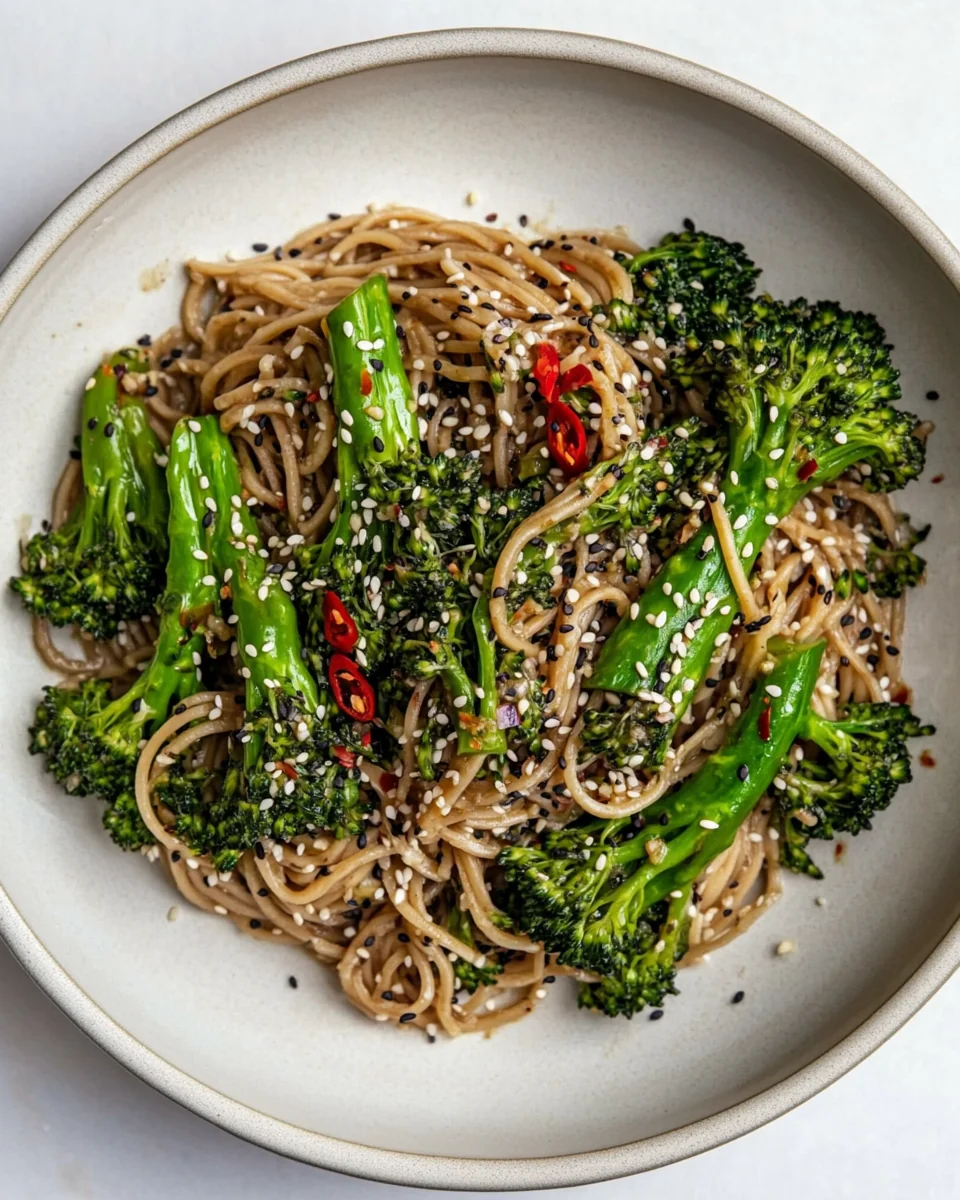 Simple Tahini Noodles With Savory Garlic Broccoli - additional image