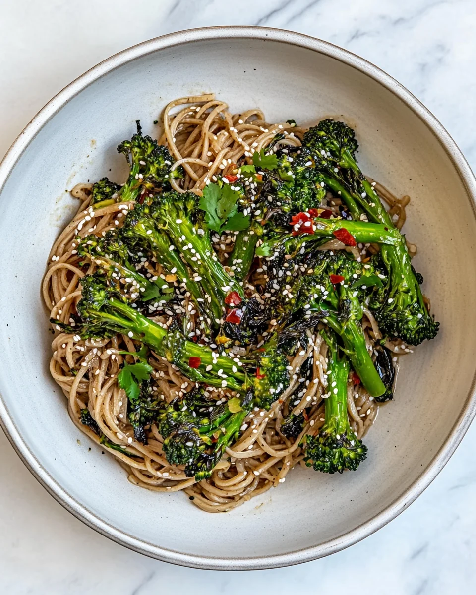 Simple Tahini Noodles With Savory Garlic Broccoli - additional image
