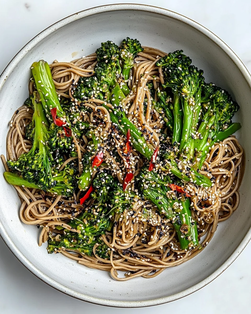 Simple Tahini Noodles With Savory Garlic Broccoli - additional image