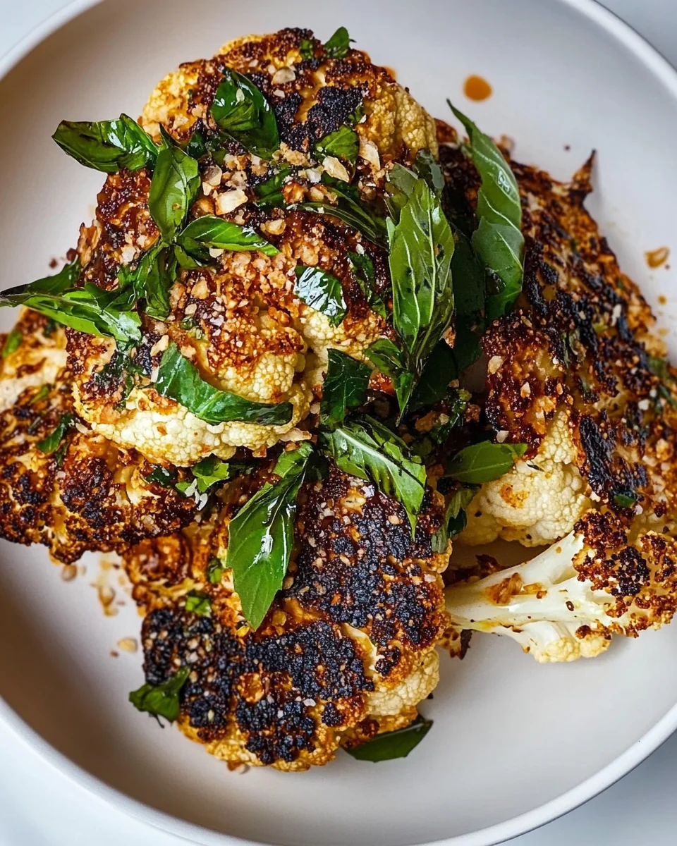 Simple Roasted Cauliflower with Flavorful Tarka Spice - additional image