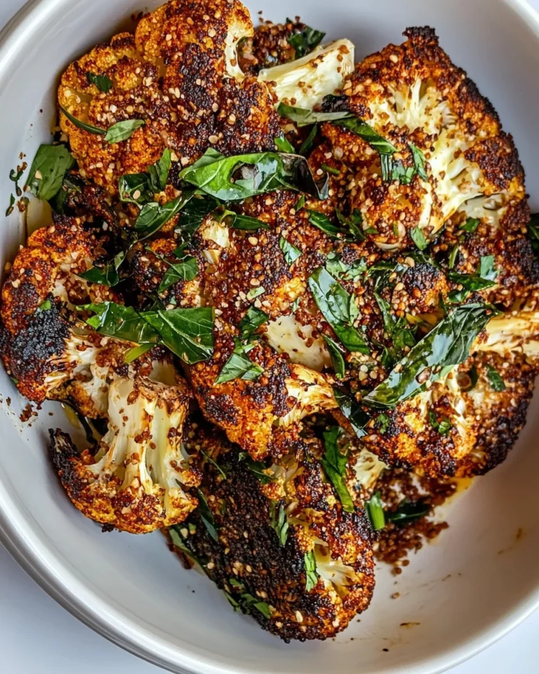 Simple Roasted Cauliflower with Flavorful Tarka Spice
