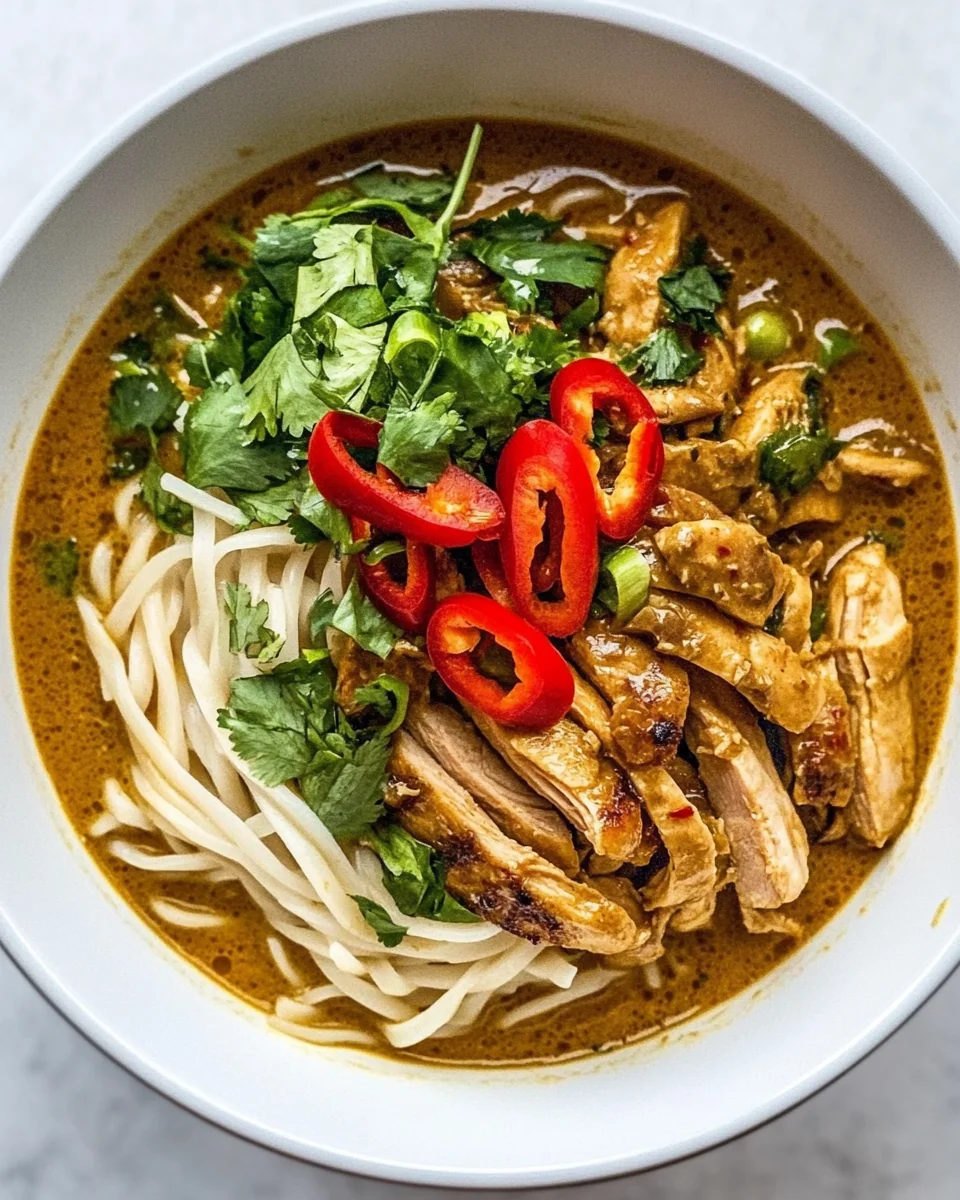 Homemade Thai Curry Chicken Noodle Soup - additional image