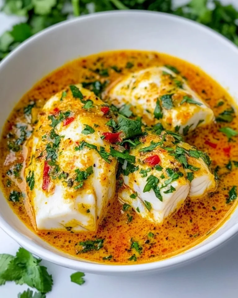 Simple Thai Curry Poached Fish