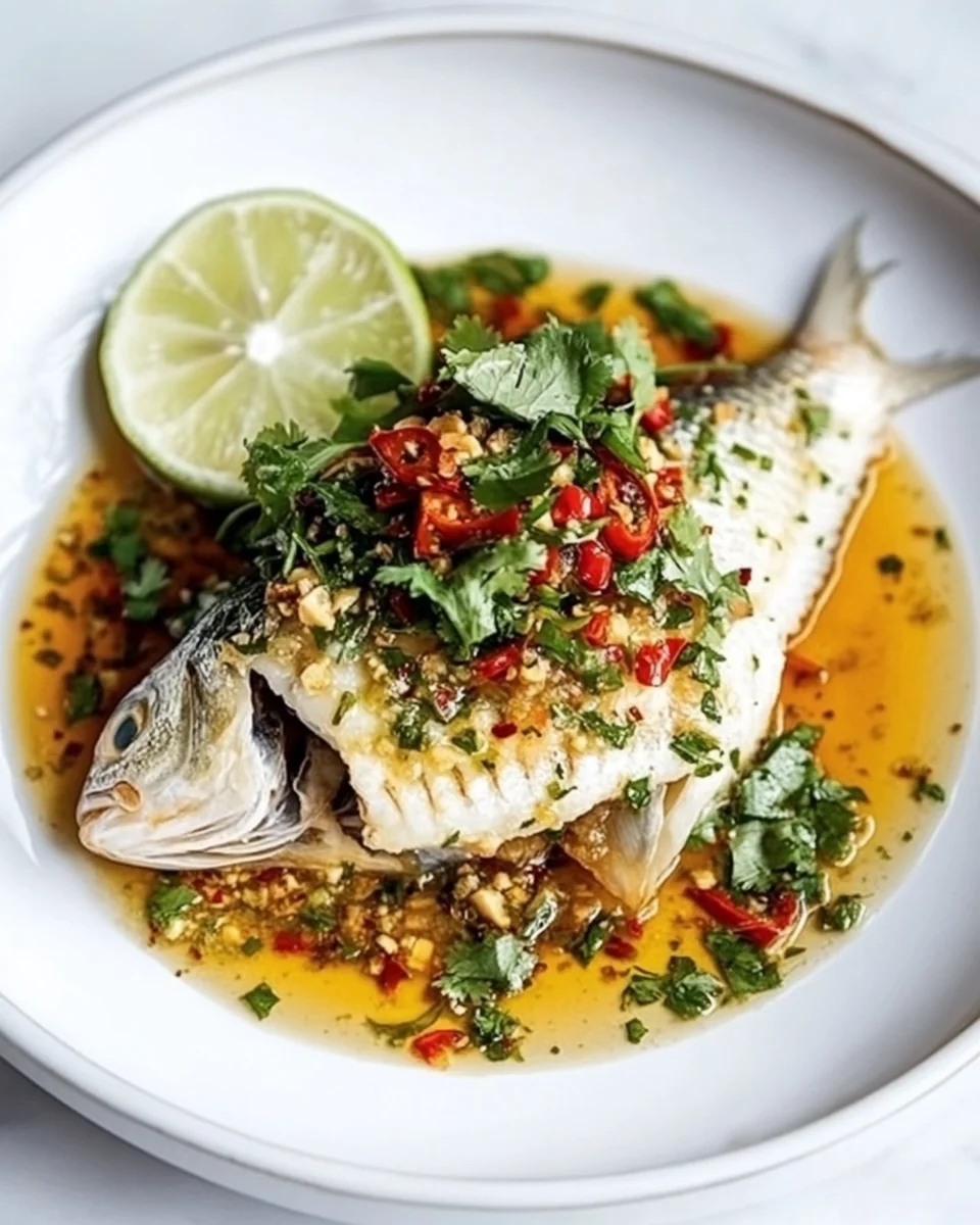 Steamed Fish With Lime Sauce A Fresh And Flavorful Dish - additional image