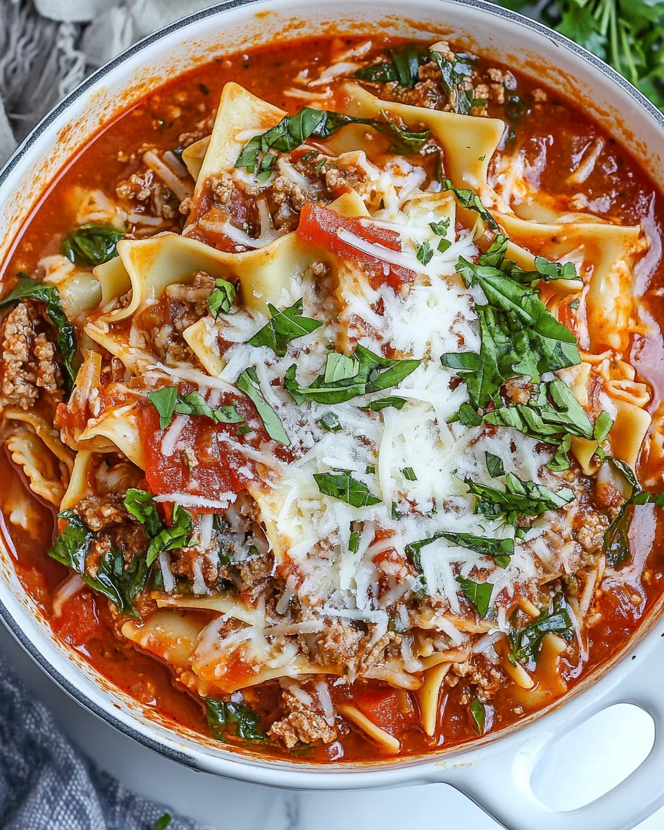 Delicious Homemade Lasagna Soup Recipe - additional image