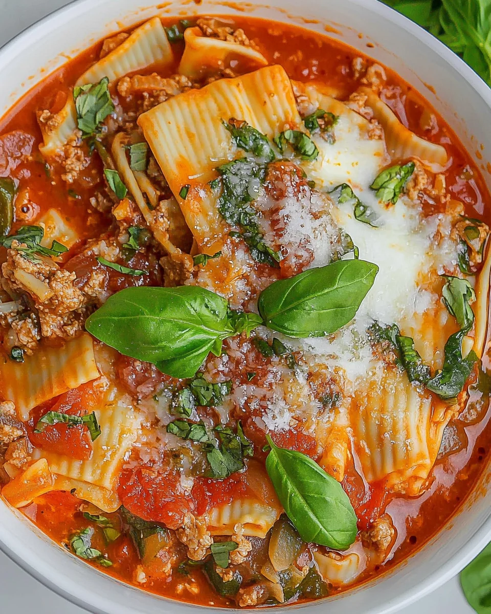 Delicious Homemade Lasagna Soup Recipe - additional image