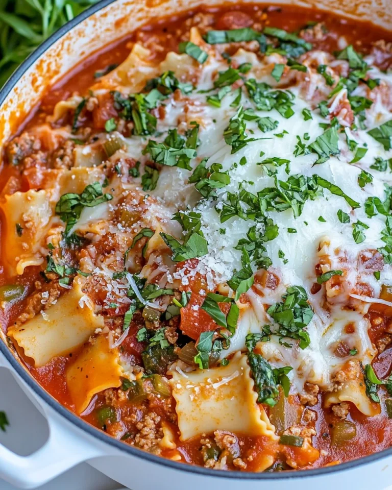 Delicious Homemade Lasagna Soup Recipe