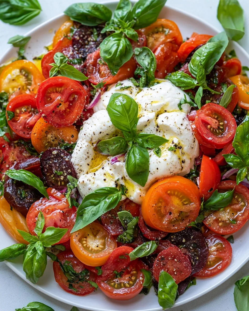 Fresh Tomato Burrata Salad Recipe - additional image
