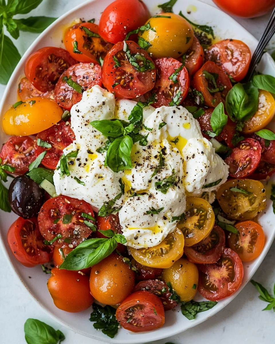 Fresh Tomato Burrata Salad Recipe - additional image