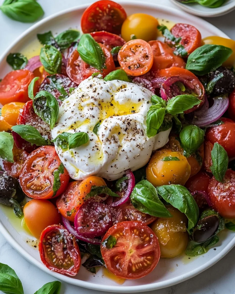 Fresh Tomato Burrata Salad Recipe - additional image