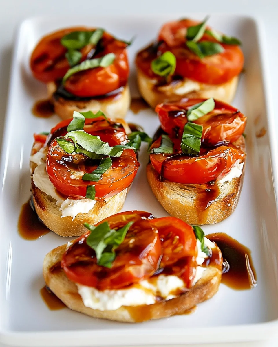 Fresh Tomato Goat Cheese Crostini Delight - additional image