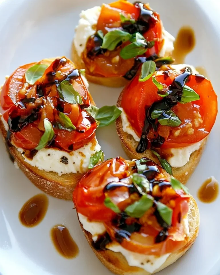 Fresh Tomato Goat Cheese Crostini Delight