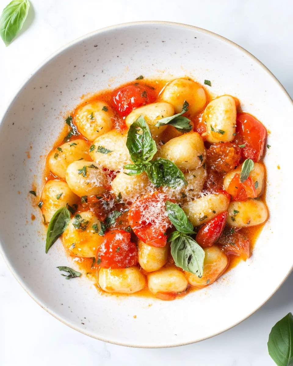 Homemade Tomato Red Pepper Gnocchi With Fresh Flavors - additional image