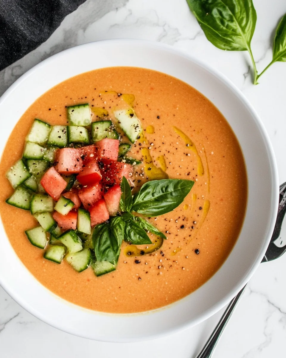 Fresh Tomato and Watermelon Gazpacho Recipe - additional image