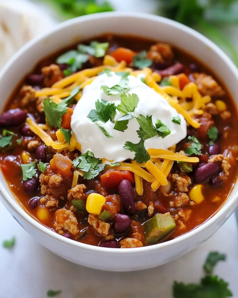 Simple Homemade Turkey Chili Recipe