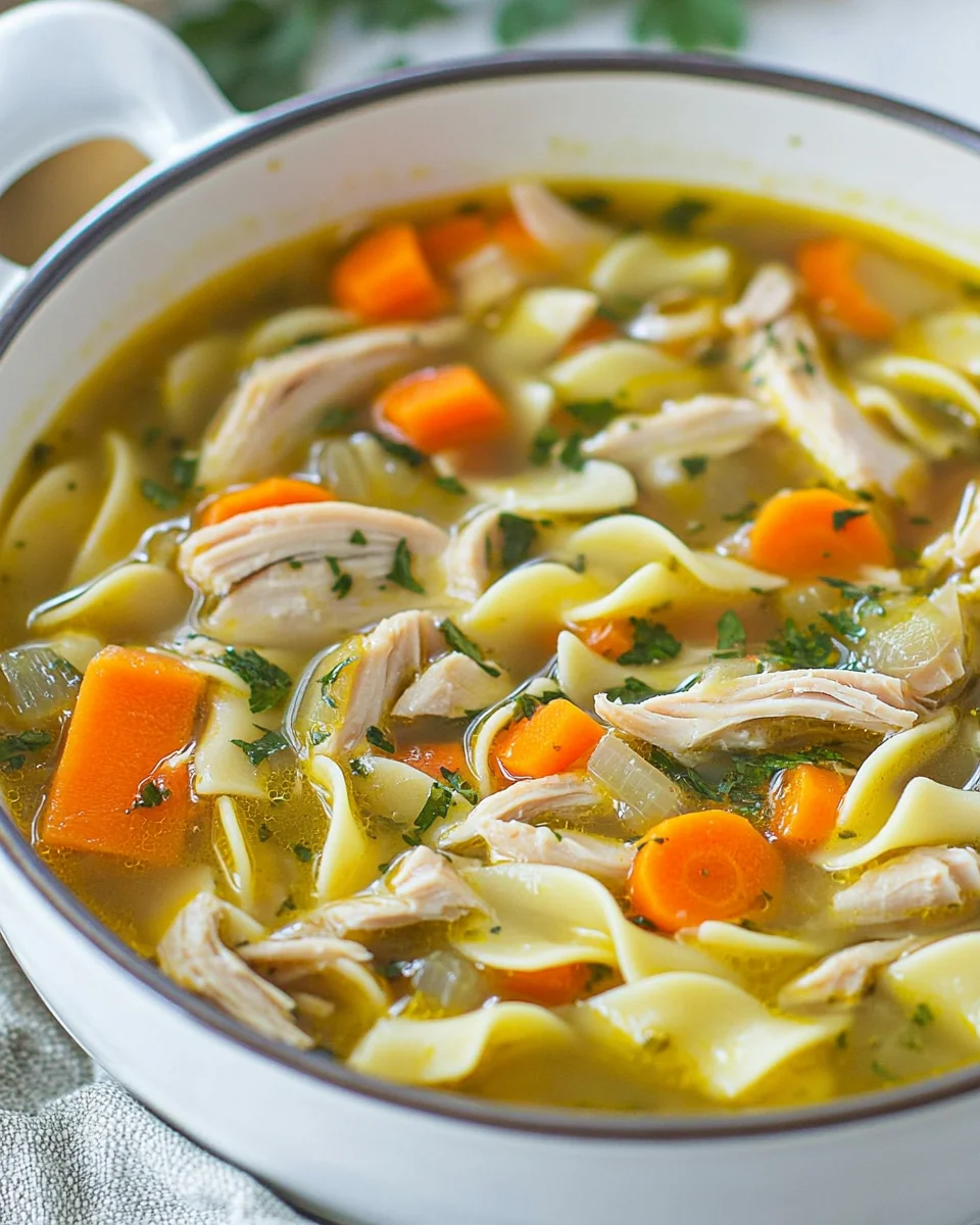 Classic Homemade Turkey Noodle Soup Recipe - additional image